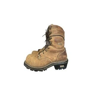 Georgia Boot GB00474 AMP LT Logger Composite Toe Mens Boots Size 8 W Industrial